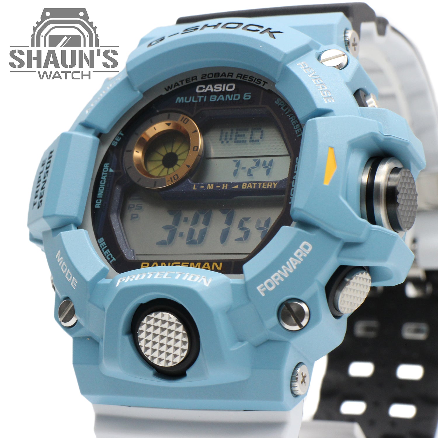 大人気正規品G-SHOCK GW-9402KJ-2JR 水色×白 時計